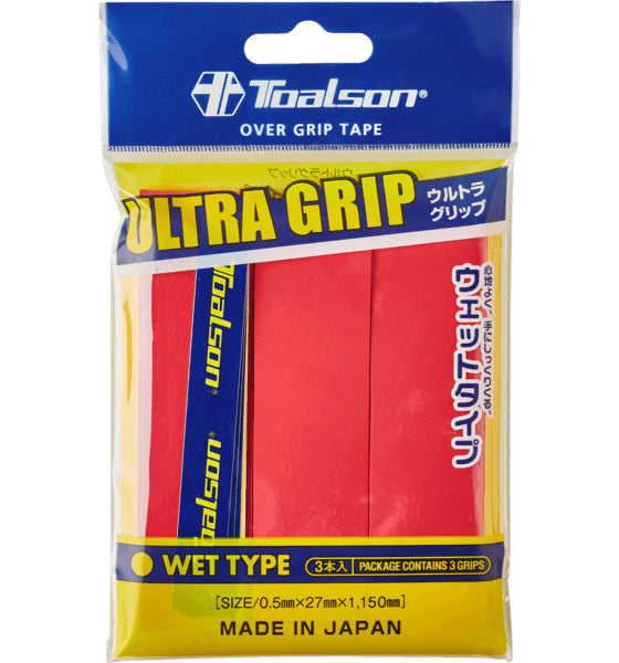Ultra Grip 3-pack Neon Red